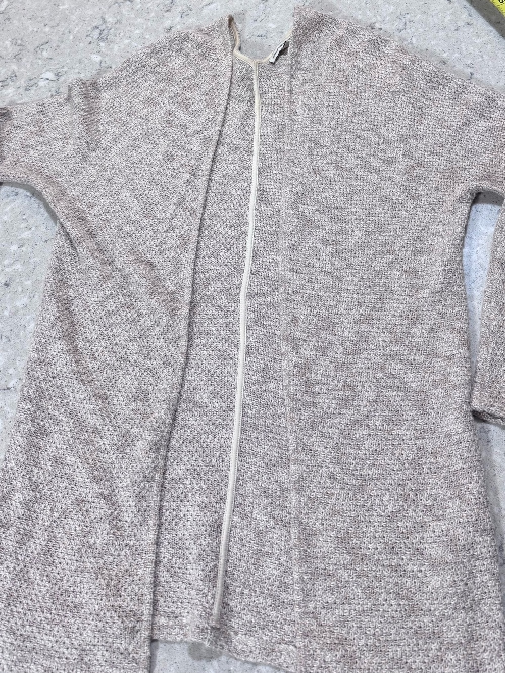 American Eagle Outfitters Taupe Open Front Knit Cardigan-extra small-medium fit